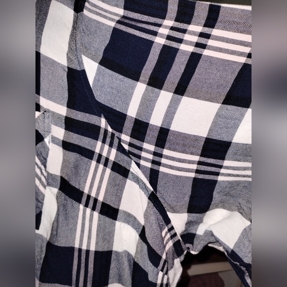 Ava & Viv Pink And Navy Plaid Shirt Woman's 4X - Picture 8 of 9